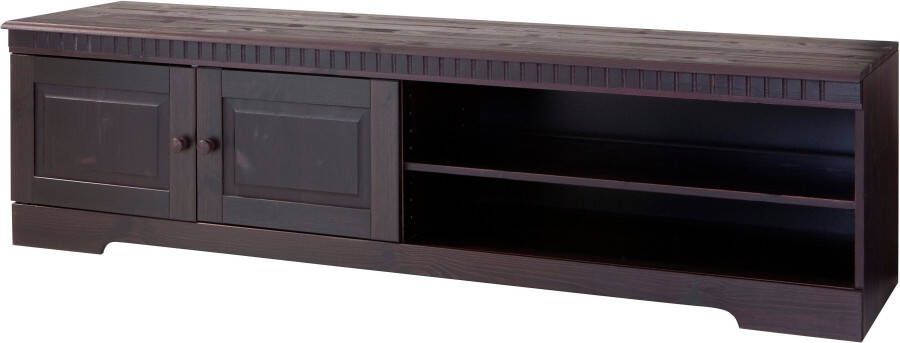 Home affaire Tv-meubel Cubrix van mooi massief grenenhout breedte 162 cm