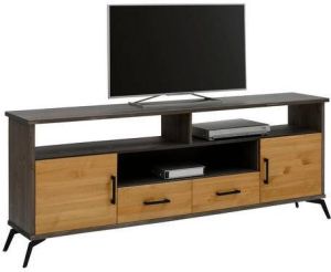 Home affaire Tv-meubel Lisa met metalen handgrepen breedte 194 cm