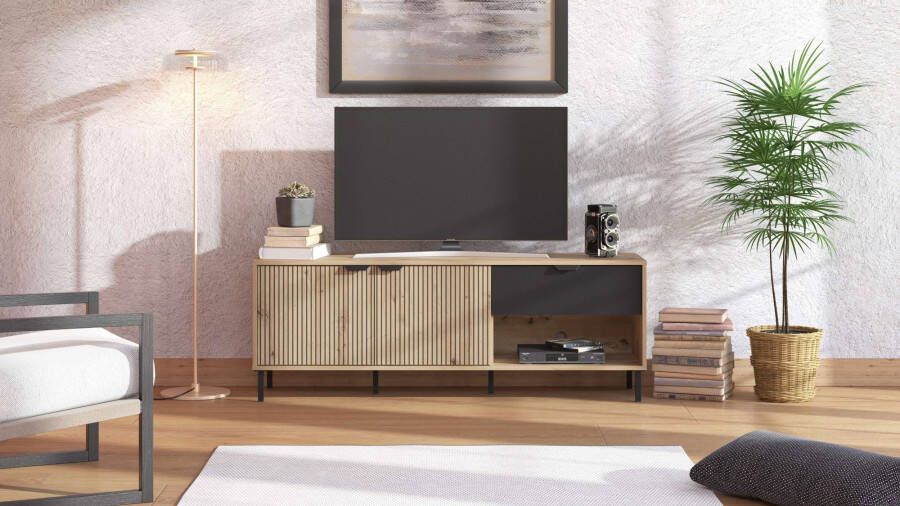 Home affaire Tv-meubel Mayenne lowboard breedte 150 cm TV-kast TV-standaard