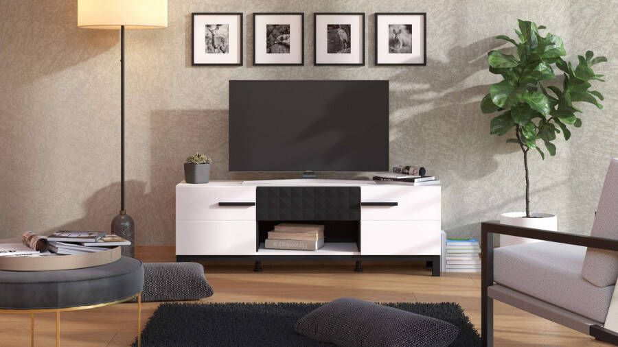 Home affaire Tv-meubel Orleans breedte 147 5 cm lowboard TV-kast TV-standaard