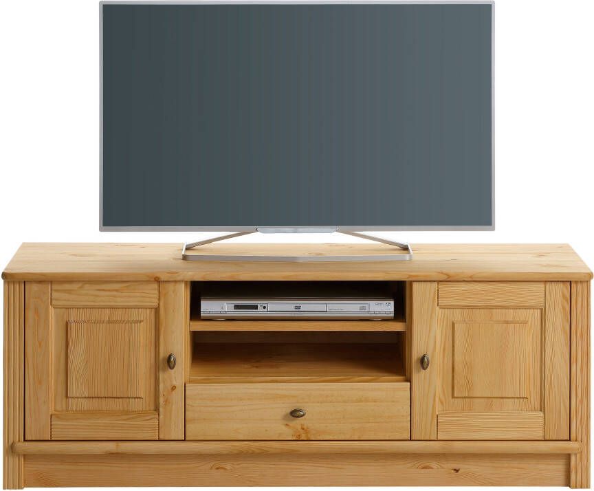 Home affaire Tv-meubel Soeren van massief grenen breedte 131 cm stijlvol design
