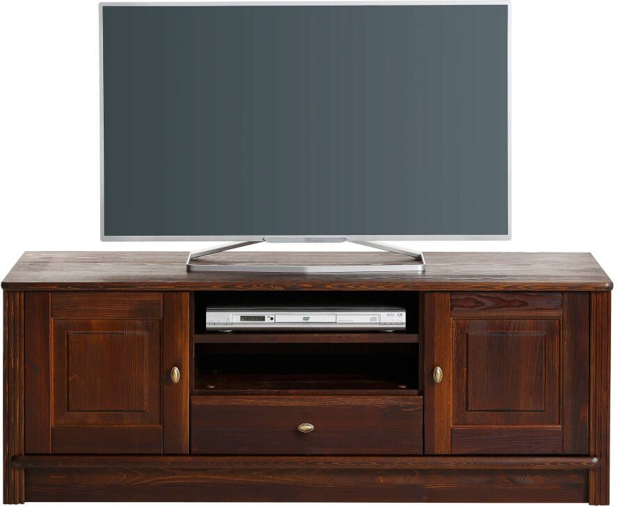 Home affaire Tv-meubel Soeren van massief grenen breedte 131 cm stijlvol design