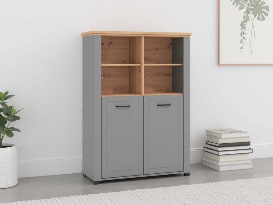 Home affaire Vitrinekast Valencia Breedte 103 5 cm met 4 open vakken