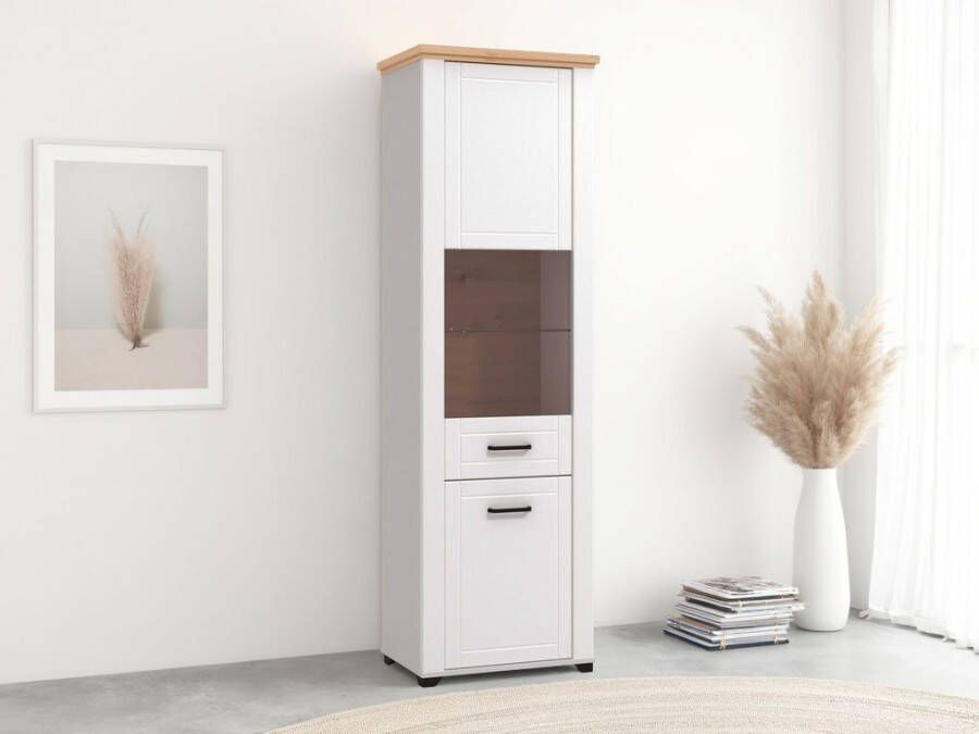 Home affaire Vitrinekast Valencia Deuren en legplanken met 4 mm veiligheidsglas