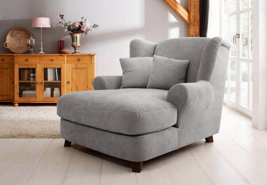 Home affaire XXL-fauteuil Oase met golvenondersteuning en 2 decoratieve kussens
