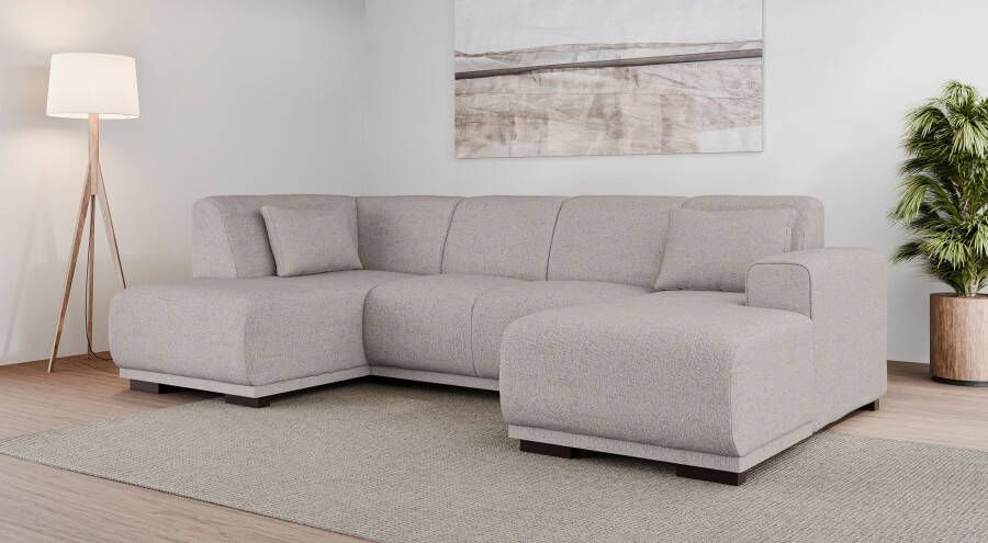 Home affaire Zithoek BORNHOLM U-vorm met chaise longue rechts links B D H: 300 162 85 cm U-vorm met golvende ondervering chaise longue rechts of links bestelbaar