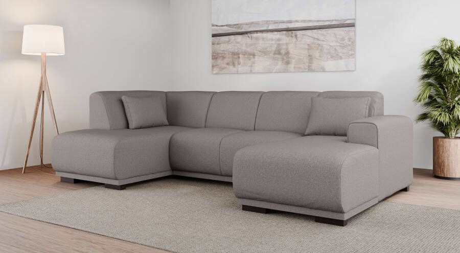 Home affaire Zithoek BORNHOLM U-vorm met chaise longue rechts links B D H: 300 162 85 cm U-vorm met golvende ondervering chaise longue rechts of links bestelbaar