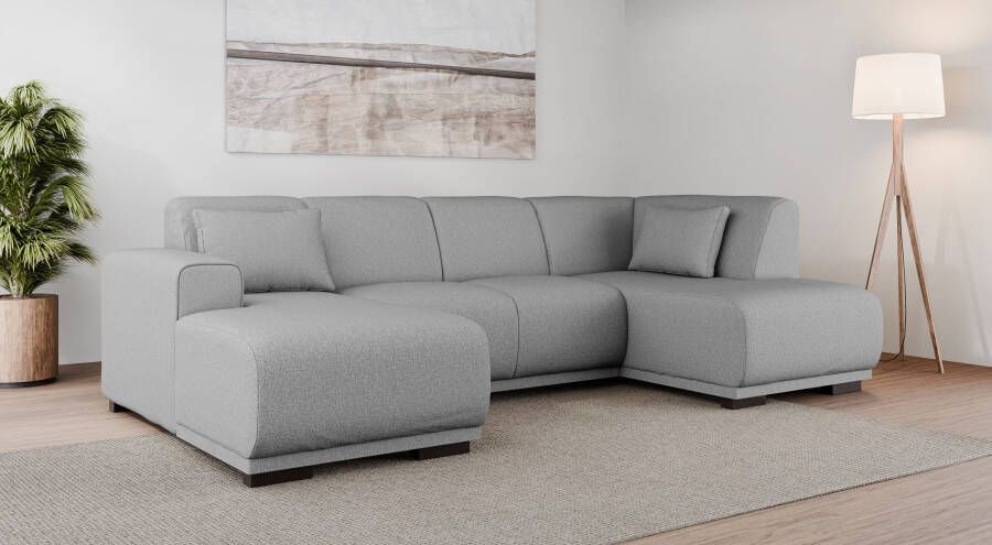Home affaire Zithoek BORNHOLM U-vorm met chaise longue rechts links B D H: 300 162 85 cm U-vorm met golvende ondervering chaise longue rechts of links bestelbaar