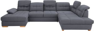 Home affaire Zithoek Lotus home luxe belastbaar tot wel 140 kg per zitplaats incl. zitdiepteverstelling naar keuze met verstelbare armleuningen en hoofdbord slaapfunctie en bedkist