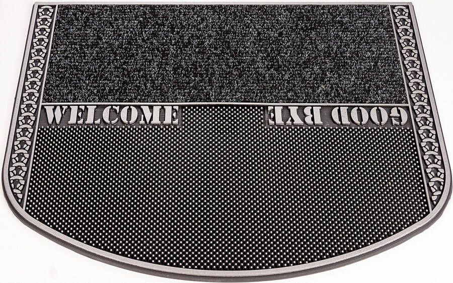 Home2Fashion Mat TC Clean In & Out vuilafstotende mat met tekst robuust geschikt voor binnen en buiten