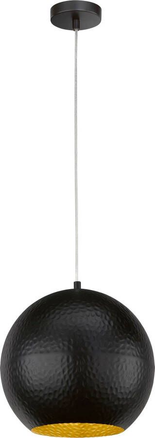 FISCHER&HONSEL Fischer & Honsel Hanglamp Mylon Zwart ⌀30cm E27 40w