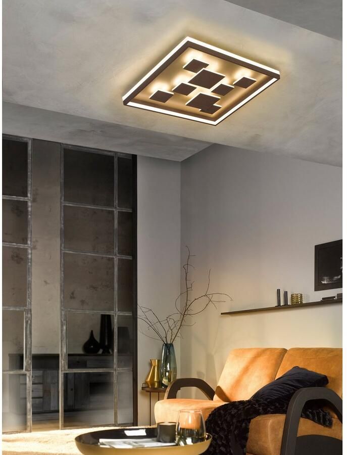 FISCHER&HONSEL Fischer & Honsel Plafondlamp Led Rico Bruin 6x8w