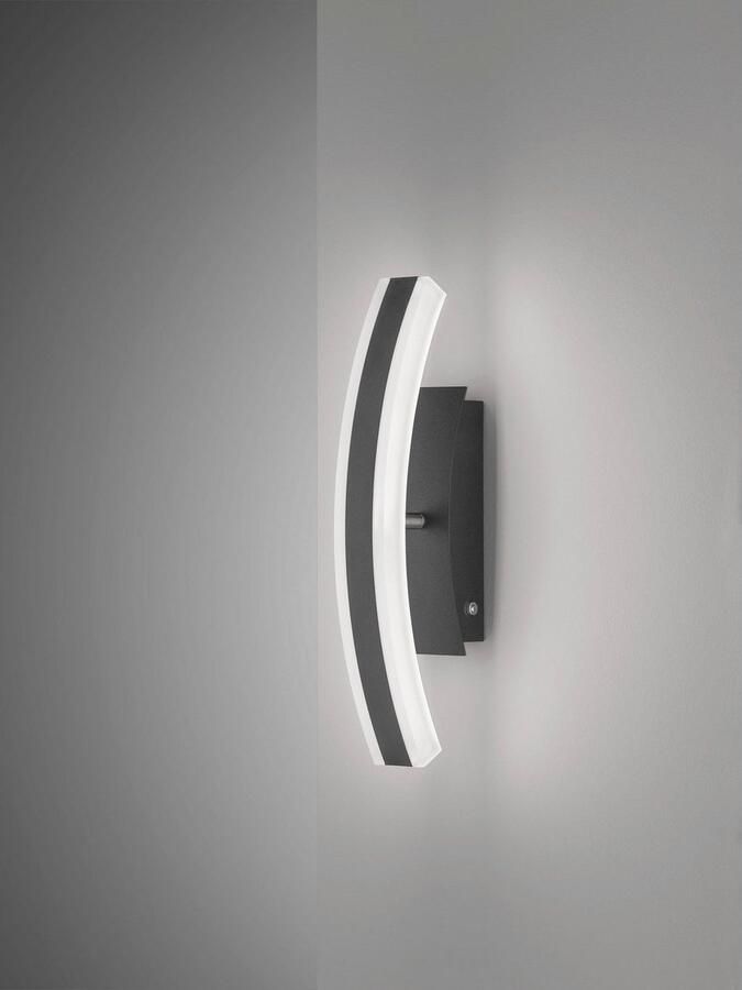 FISCHER&HONSEL Fischer & Honsel Wandlamp Zwart Led 14w