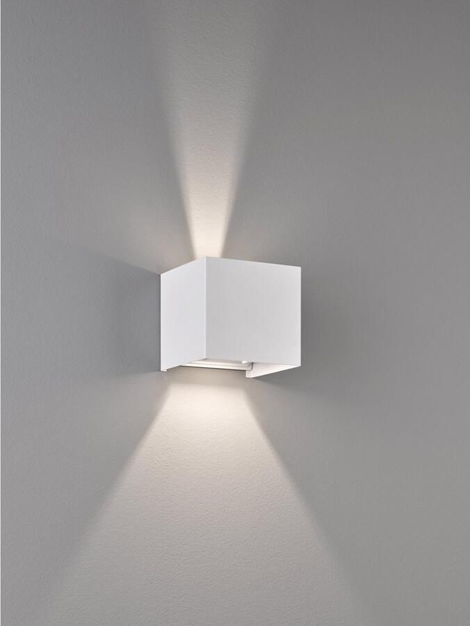 FISCHER&HONSEL Fischer & Honsel Wandlamp Led Wall Wit 2x3w