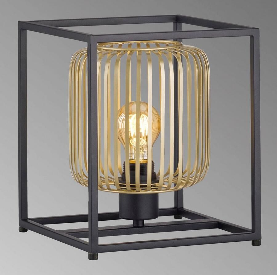 Honsel Leuchten Tafellamp CAYDO Moderne zandzwarte lamp geeft je ruimte iets extravagants (1 stuk)