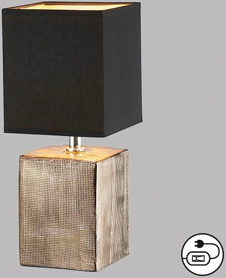 Honsel Leuchten Tafellamp Ouro extravagante materiaalcombinatie (1 stuk)