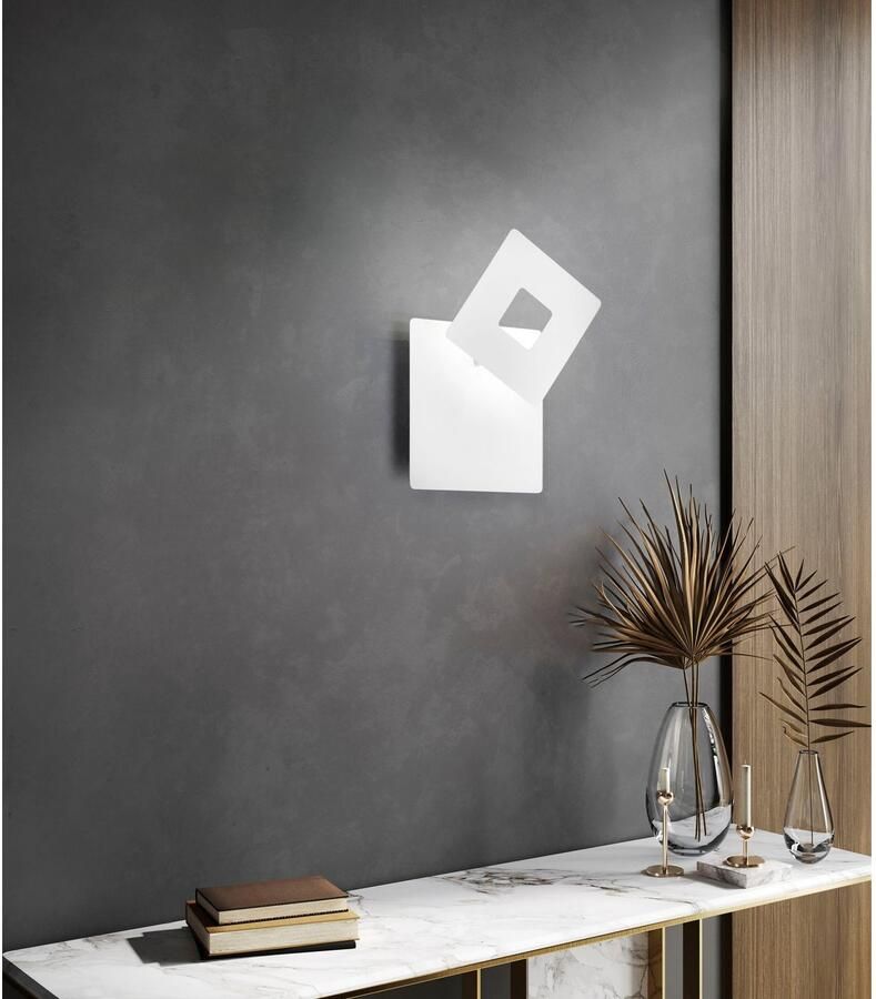 FISCHER&HONSEL Fischer & Honsel Wandlamp Hennes Wit 7w