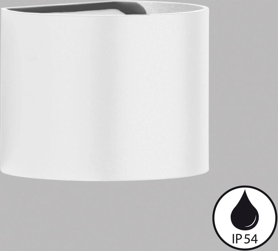 FISCHER&HONSEL Fischer & Honsel Wandlamp Matteo Wit 2x3w