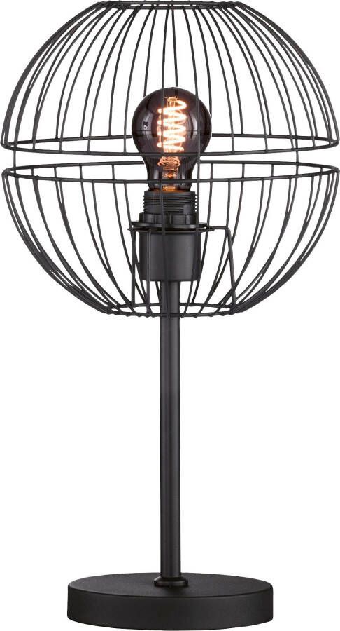 Fischer & Honsel Tafellamp Drops Zwart ⌀25cm E27 40w