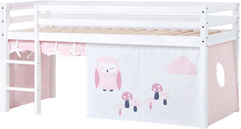 Hoppekids Hoogslaper Eco Dream inclusief gordijn-set creator bedgrootte & matras kiesbaar