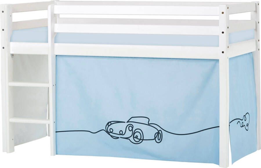 Hoppekids Hoogslaper Eco Dream inclusief gordijn-set creator bedgrootte & matras kiesbaar