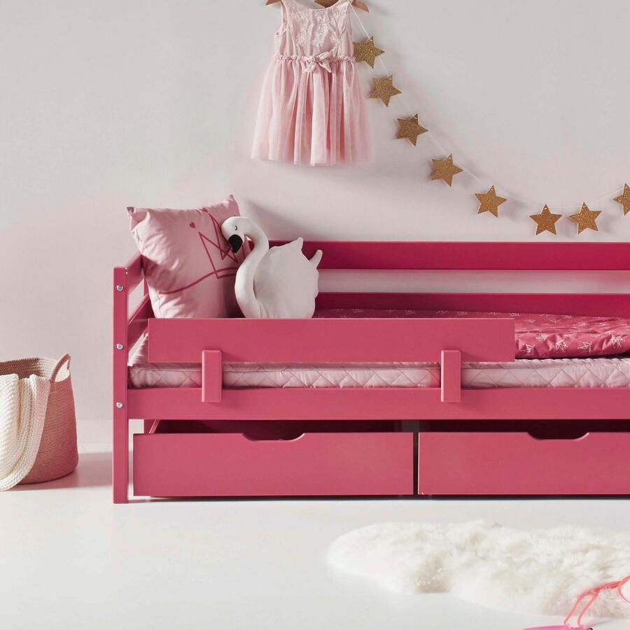 Hoppekids 1-persoonsledikant ECO Comfort kinderbed massief grenenhout tienerbed inclusief lattenbodem (set)