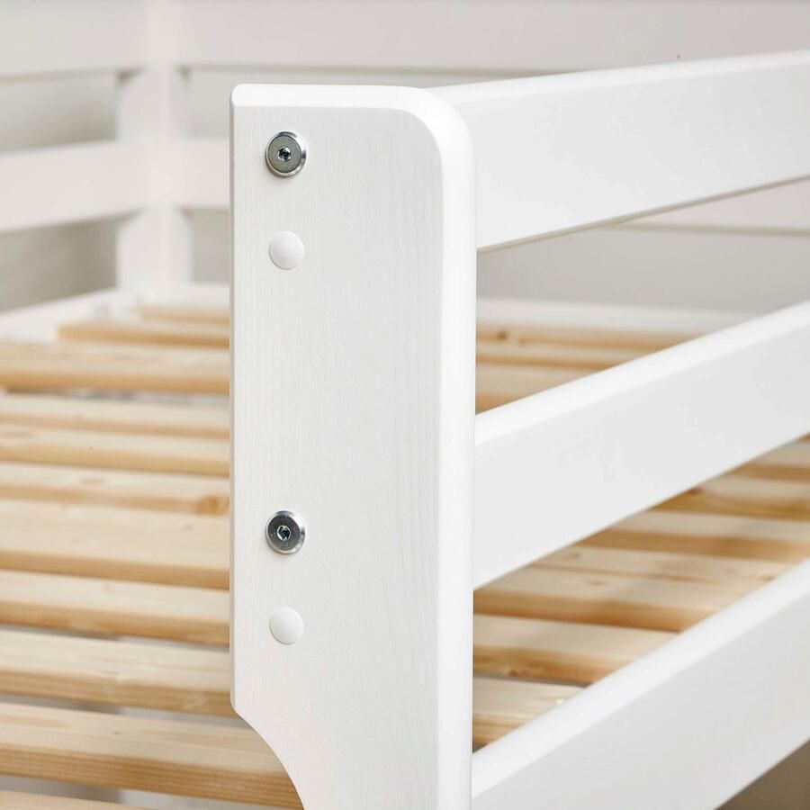 Hoppekids Hoogslaper Eco Dream 90x200 massief om te bouwen tot 1-persoonsbed