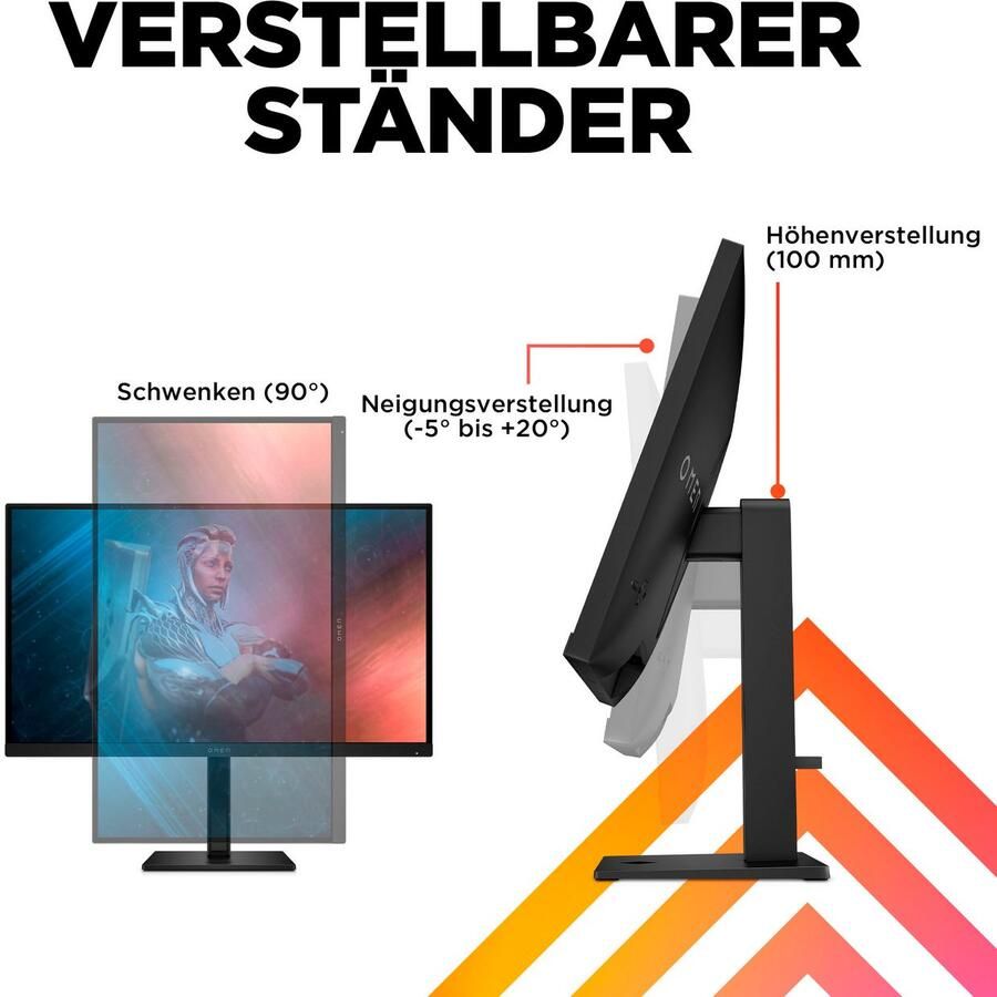 HP Gaming-monitor OMEN 27 G2 (HSD-0155-A) 69 cm 27" Full HD