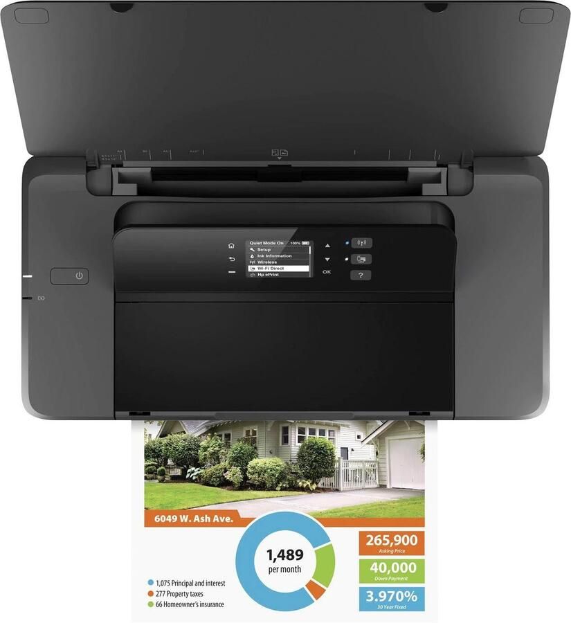 HP OfficeJet 200 Mobile Printer Inkjet printer Zwart