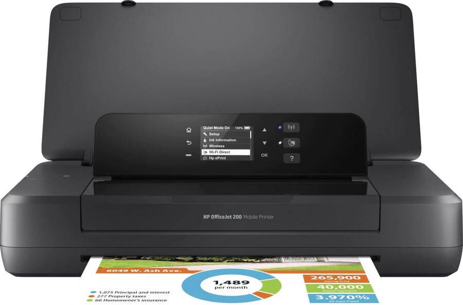 HP OfficeJet 200 Mobile Printer Inkjet printer Zwart