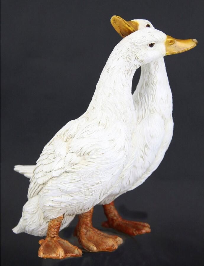 Ganzenpaar tuindecoratie gans tuinfiguren voor buiten wintertuin decoratie tuinfiguur vijver decoratie dierenfiguur decoratiefiguur beeldhouwwerk kunstfiguur ornamenten