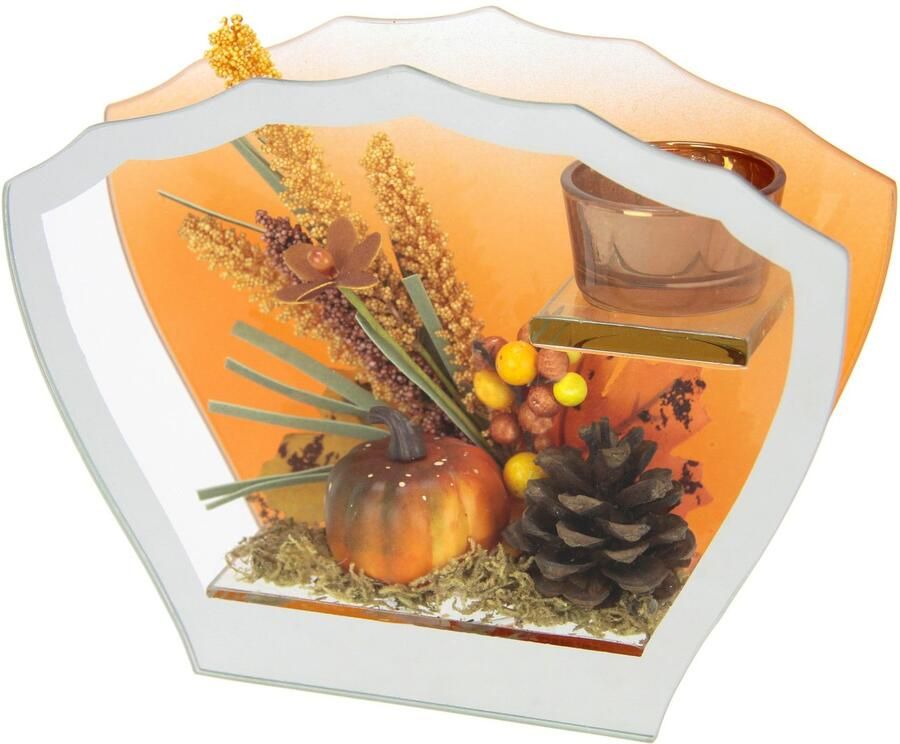 I.GE.A. Decoratief object Met theelichtje Kunstbloemen kaarsenstandaard (1 stuk)