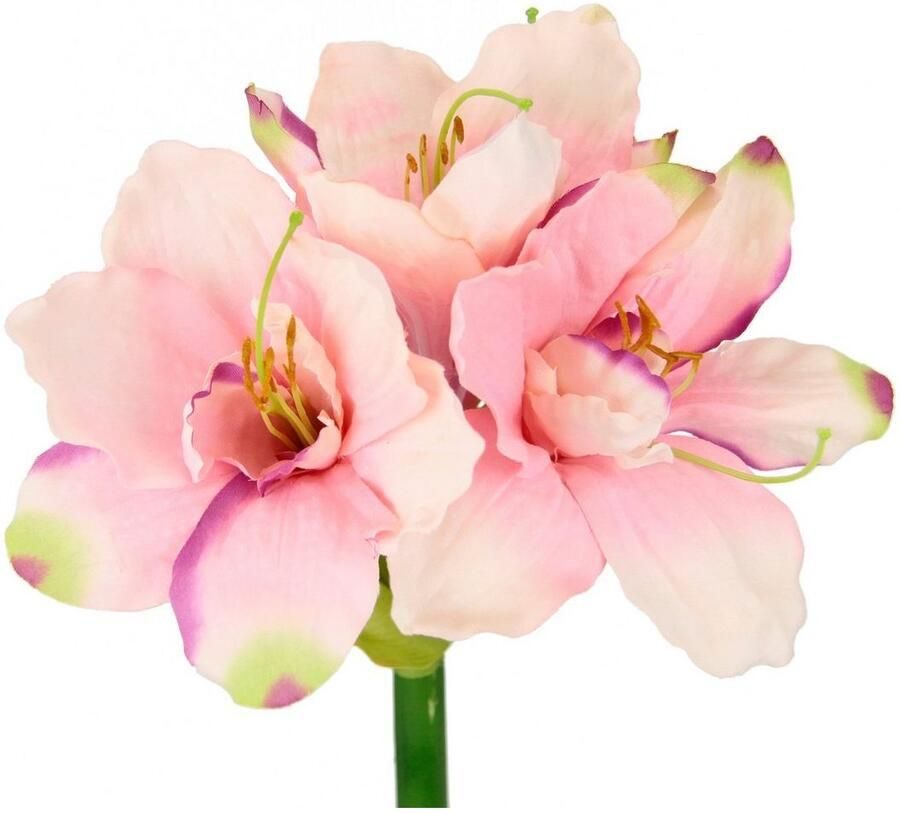 I.GE.A. Kunstbloem Amaryllis Kunst-stielbloem 3-delige set (3 stuks)