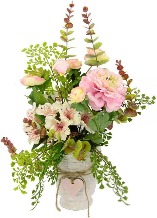 I.GE.A. Kunstbloem Arrangement bloemen ranonkel (1 stuk)