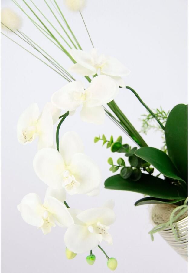 I.GE.A. Kunstbloem Arrangement orchidee gras (1 stuk)