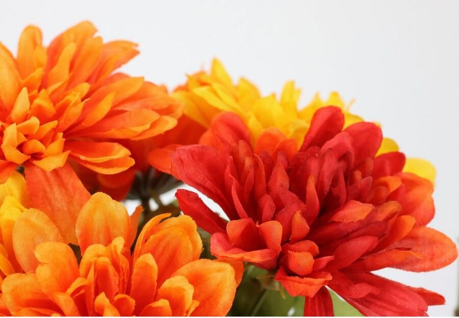 I.GE.A. Kunstbloem Chrysanten in gieter Herfstdecoratie herfstbloemen (1 stuk)