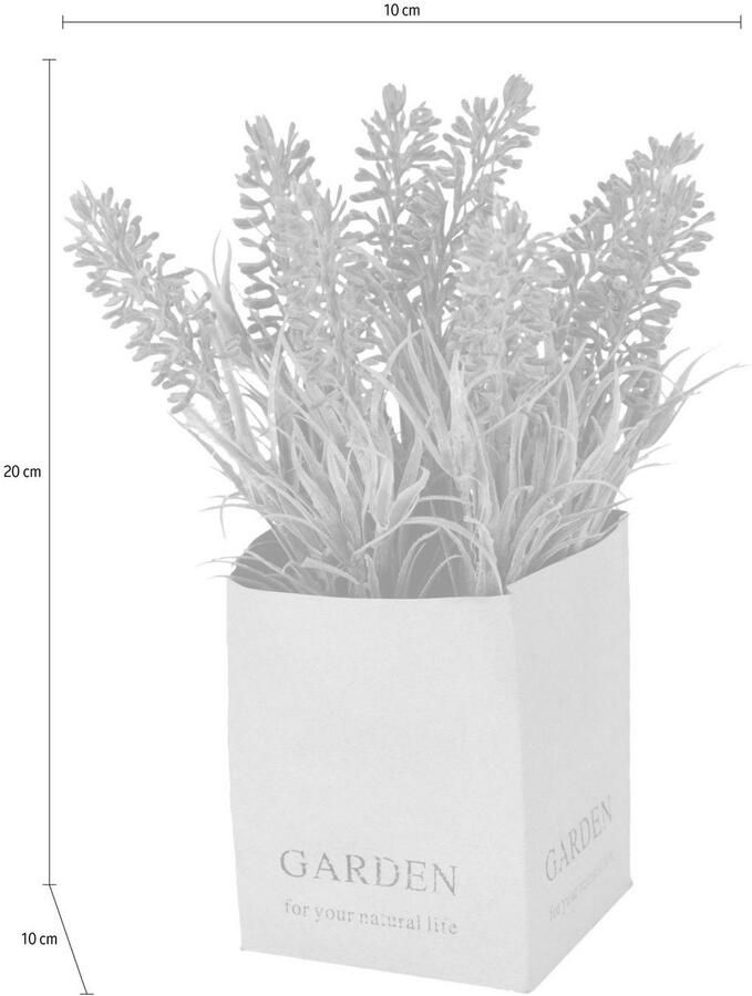 I.GE.A. Kunstbloem in de pot (set 3 stuks)