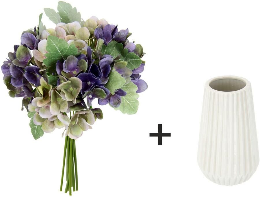 I.GE.A. Kunstbloem Kunstmatig boeket bloemen bruiloftdecoratie tafeldecoratie (1 stuk)