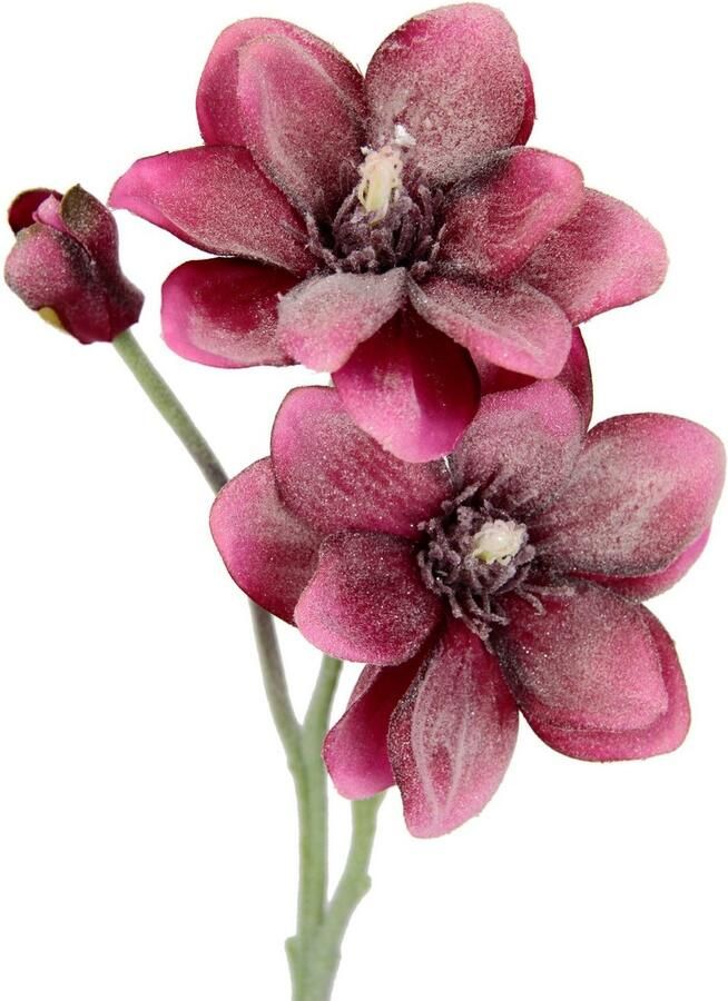 I.GE.A. Kunstbloem MAGNOLIE Kunstmatige magnolientak 3-delige set (3 stuks)