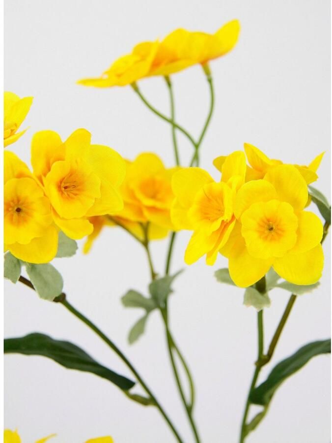 I.GE.A. Kunstbloem Narcis tak 5-pack narcissen kunstbloem pasen zijdenbloem lent decoratie