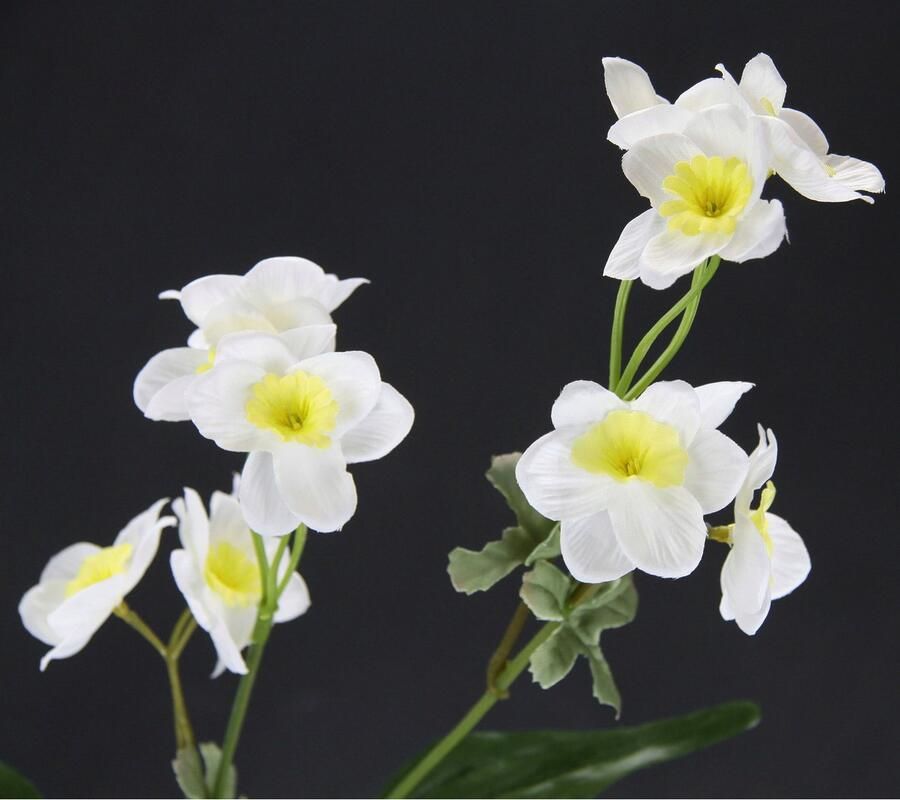 I.GE.A. Kunstbloem Narcis tak 5-pack narcissen kunstbloem pasen zijdenbloem lent decoratie