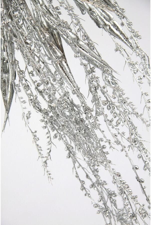 I.GE.A. Kunstbloem Parelsnoer Struik kunsthangplant 2-delige set (2 stuks)