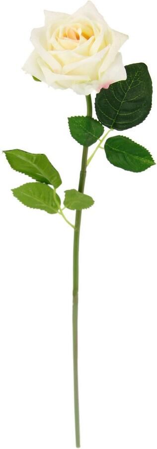 I.GE.A. Kunstbloem Rosé set van 5 kunstrozen zijderozen boeket kunsttak kunstroos (5 stuks)