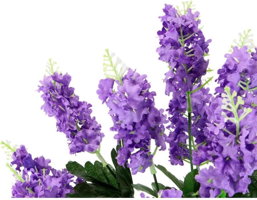 I.GE.A. Kunstbloem Seringenstruik 3-pack bruiloftdecoratie decorbloem lente wisteria