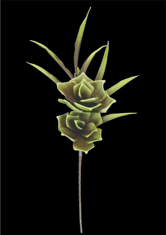 I.GE.A. Kunstbloem Softschuim-rose (2 stuks)