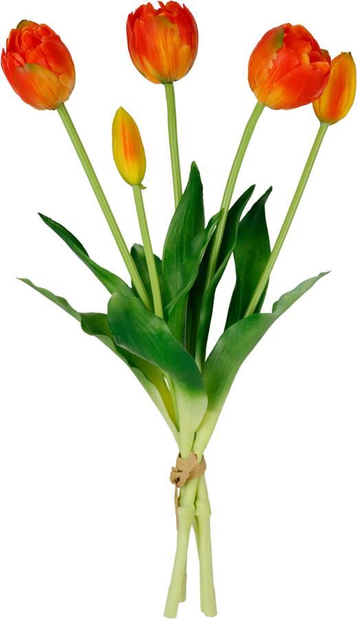 I.GE.A. Kunstbloem Tulpen Real-Touch tulpenbos kunstbloemen tulpenboeket (1 stuk)