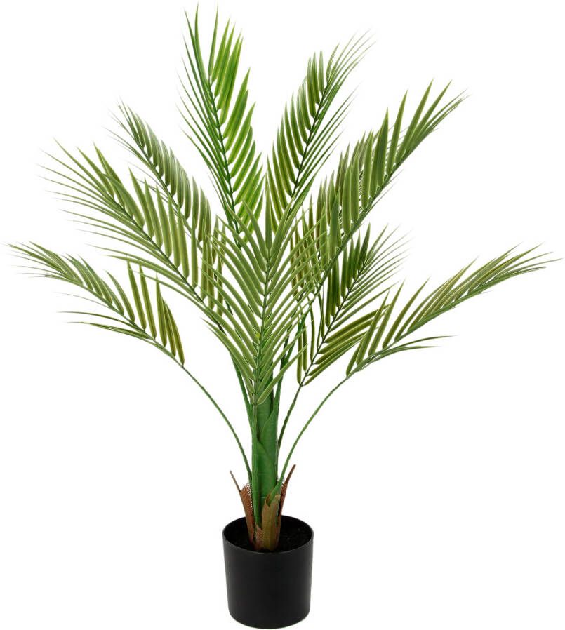 I.GE.A. Kunstboom Areca palm in pot kunstmatig kunstpalm kunstplant Kunstboom decoratieve plant kamerplant kamerpalm tropische groene plant (1 stuk)