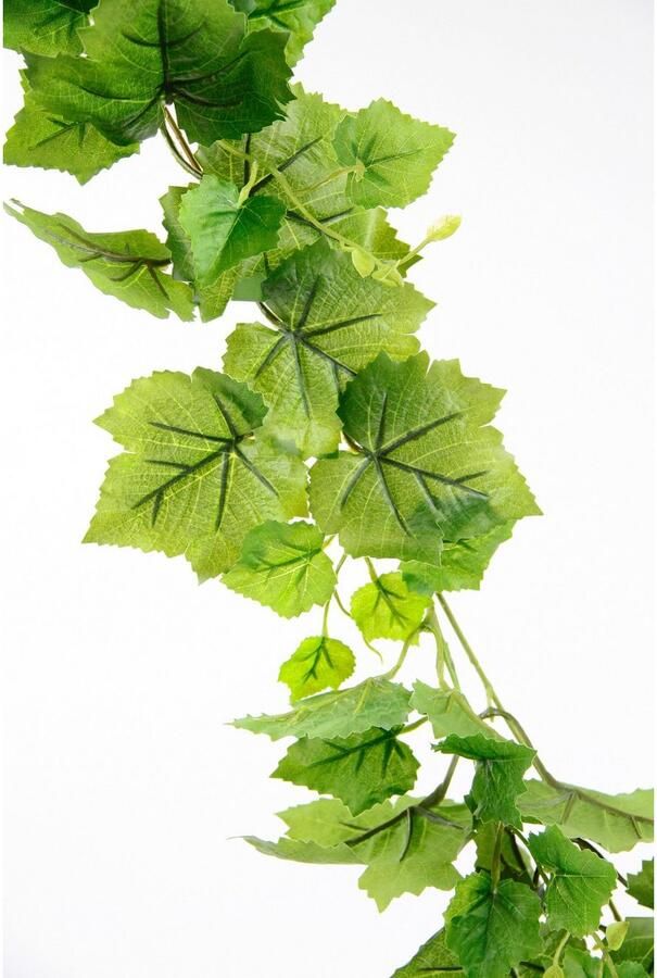 I.GE.A. Kunstplant Druivenblad Kunstmatige wijnrank wanddecoratie