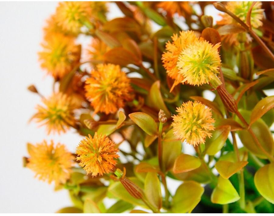 I.GE.A. Kunstplant Margriet in pot Kunstmatige bloemen bloesemstruik struik tafeldecoratie plant kunstbloemen decoratie (1 stuk)