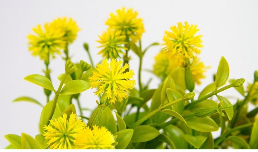 I.GE.A. Kunstplant Margriet in pot Kunstmatige bloemen bloesemstruik struik tafeldecoratie plant kunstbloemen decoratie (1 stuk)